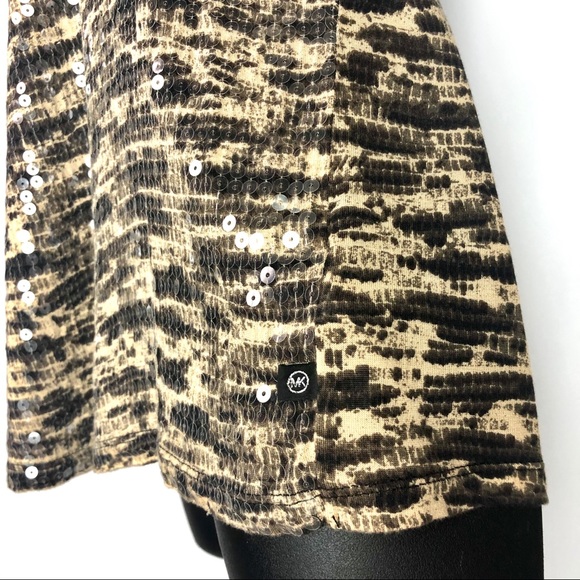 Michael Kors Sequin Tank Top Blouse Size Large - Picture 5 of 8